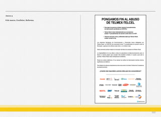 Anexo 3
8 de marzo, Excélsior, Reforma.
222
 