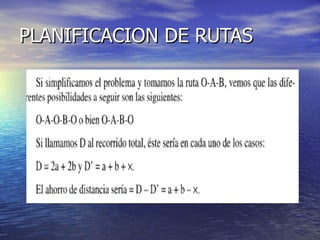 PLANIFICACION DE RUTAS 