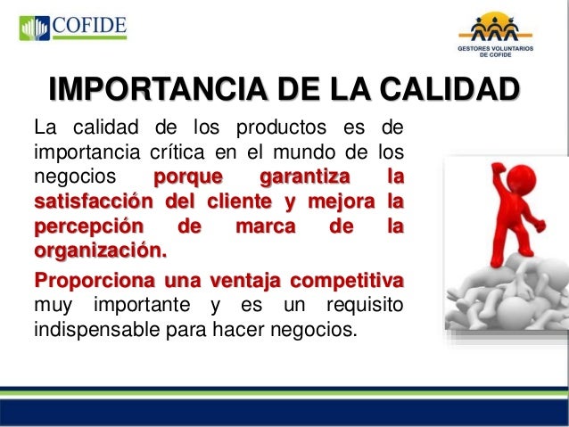 Gestion de la calidad y competitividad COFIDE