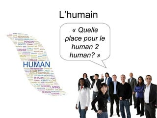L’humain « Quelle place pour le human 2 human? » 