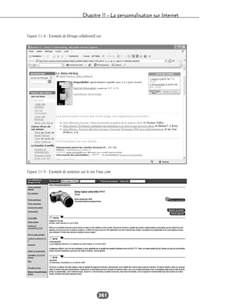 Chapitre 11 – La personnalisation sur Internet
361
Figure 11-4 : Exemple de filtrage collaboratif sur
Figure 11-5 : Exemple de notation sur le site Fnac.com
 