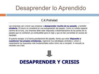 Desaprender lo Aprendido