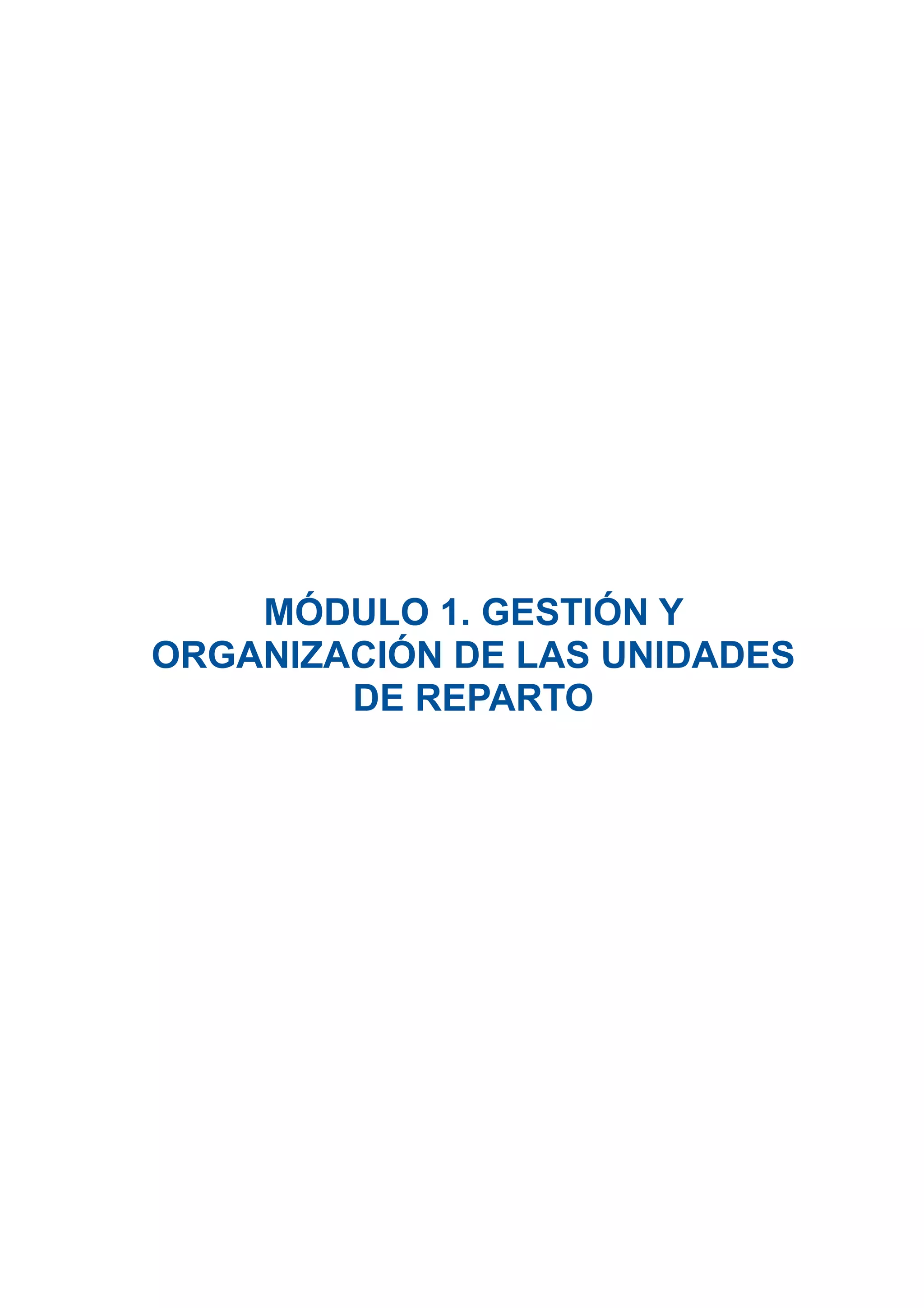 Gestion De Los Procesos En Distribucion