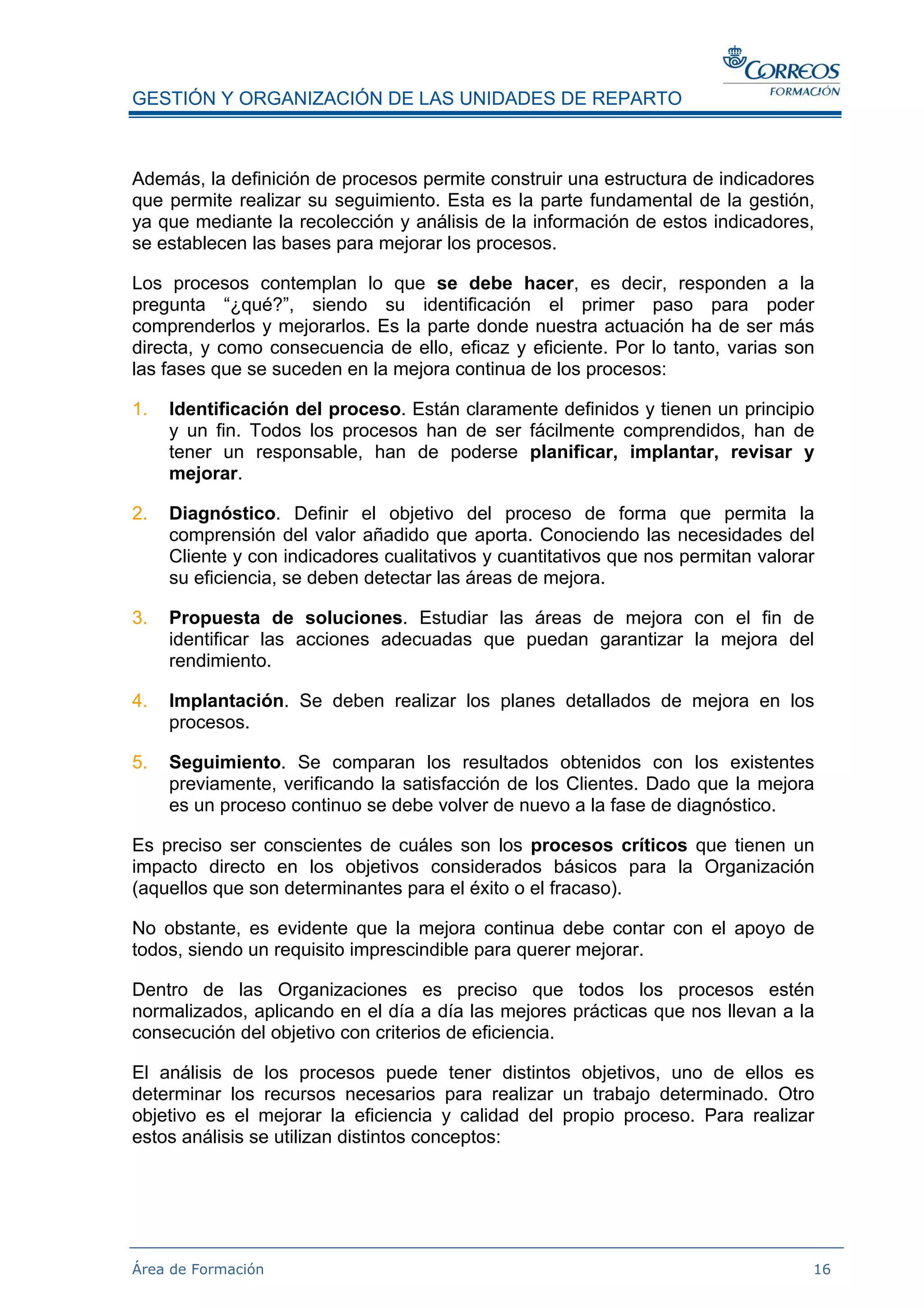 Gestion De Los Procesos En Distribucion