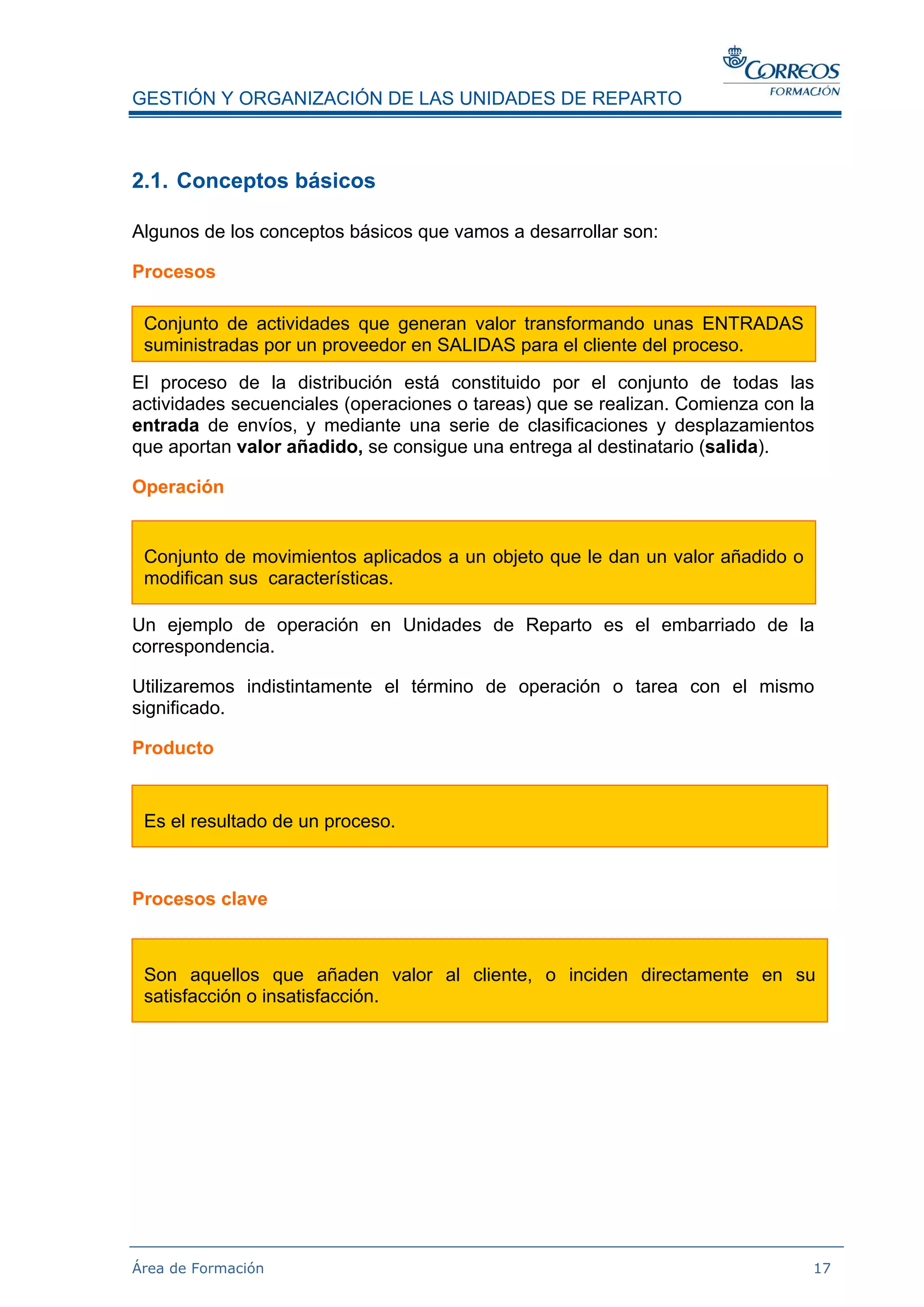Gestion De Los Procesos En Distribucion