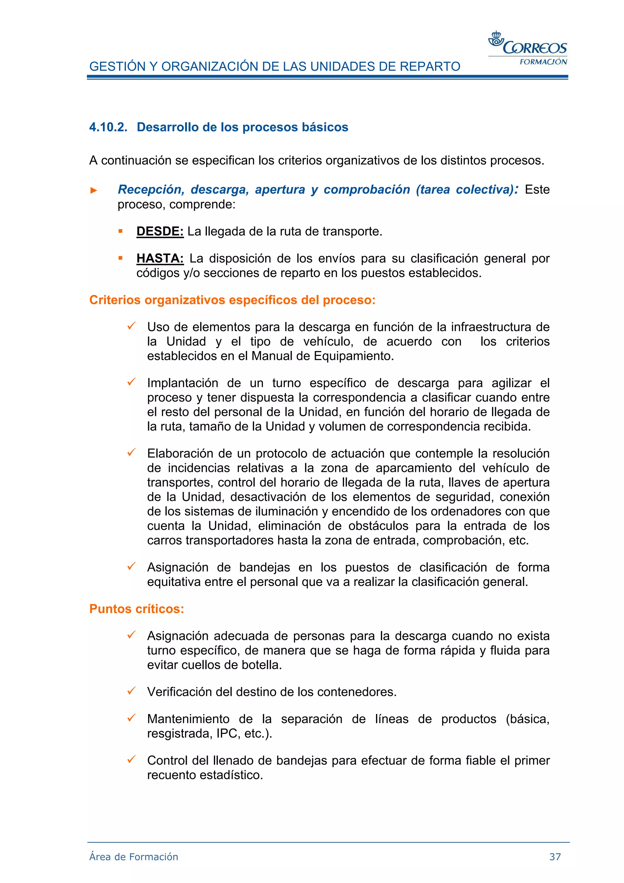 Gestion De Los Procesos En Distribucion