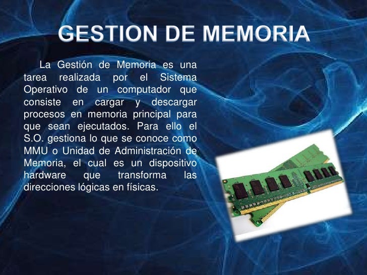 Gestion de memoria