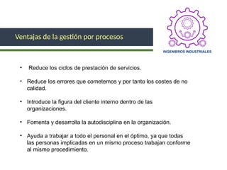 GESTION DE PROCESOS PPTy calidad procesos | PPTX