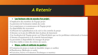 A Retenir
 