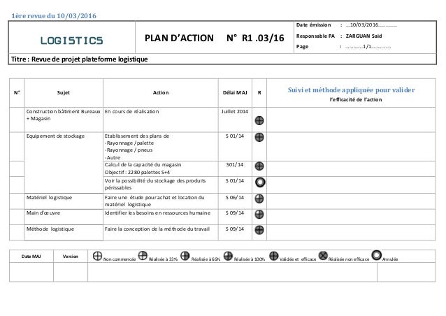 Gestion de projet création d’une plateforme logistique
