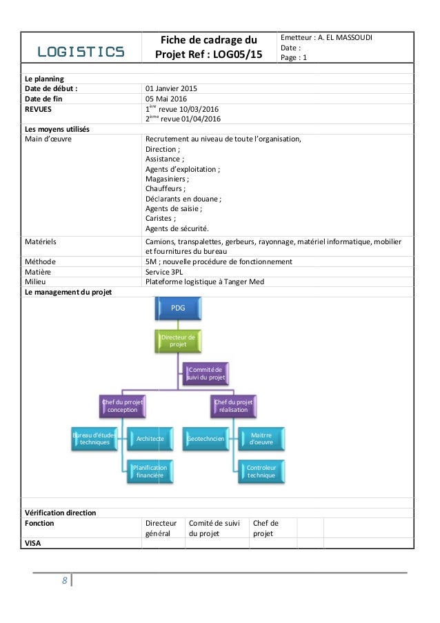 Gestion de projet création d’une plateforme logistique