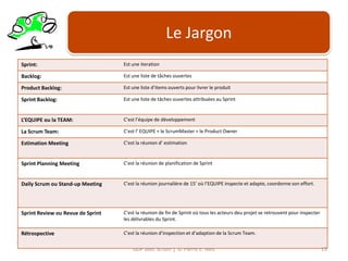 Le JargonGDP avec Scrum │ © Pierre E. Neis13