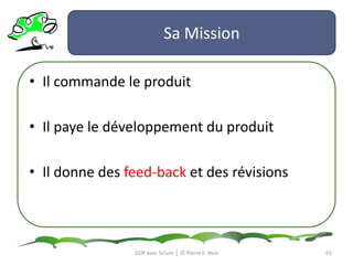 Les Rôles OrganisationnelsGDP avec Scrum │ © Pierre E. Neis58