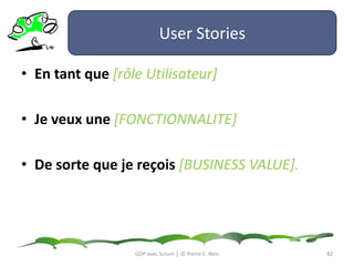 Les Artefacts78GDP avec Scrum │ © Pierre E. Neis