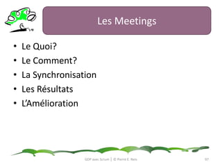 Sprint Backlog89GDP avec Scrum │ © Pierre E. Neis