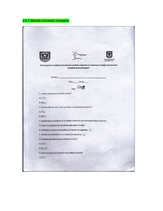 2.4.1 Modelo encuesta corregido 
 