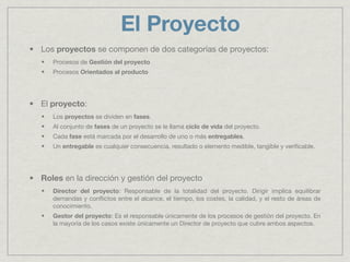 Gestion de proyectos