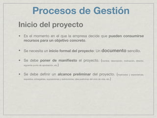 Gestion de proyectos