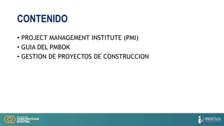Gestion de proyectos bajo el enfoque de la Guia del PMBOK.pptx