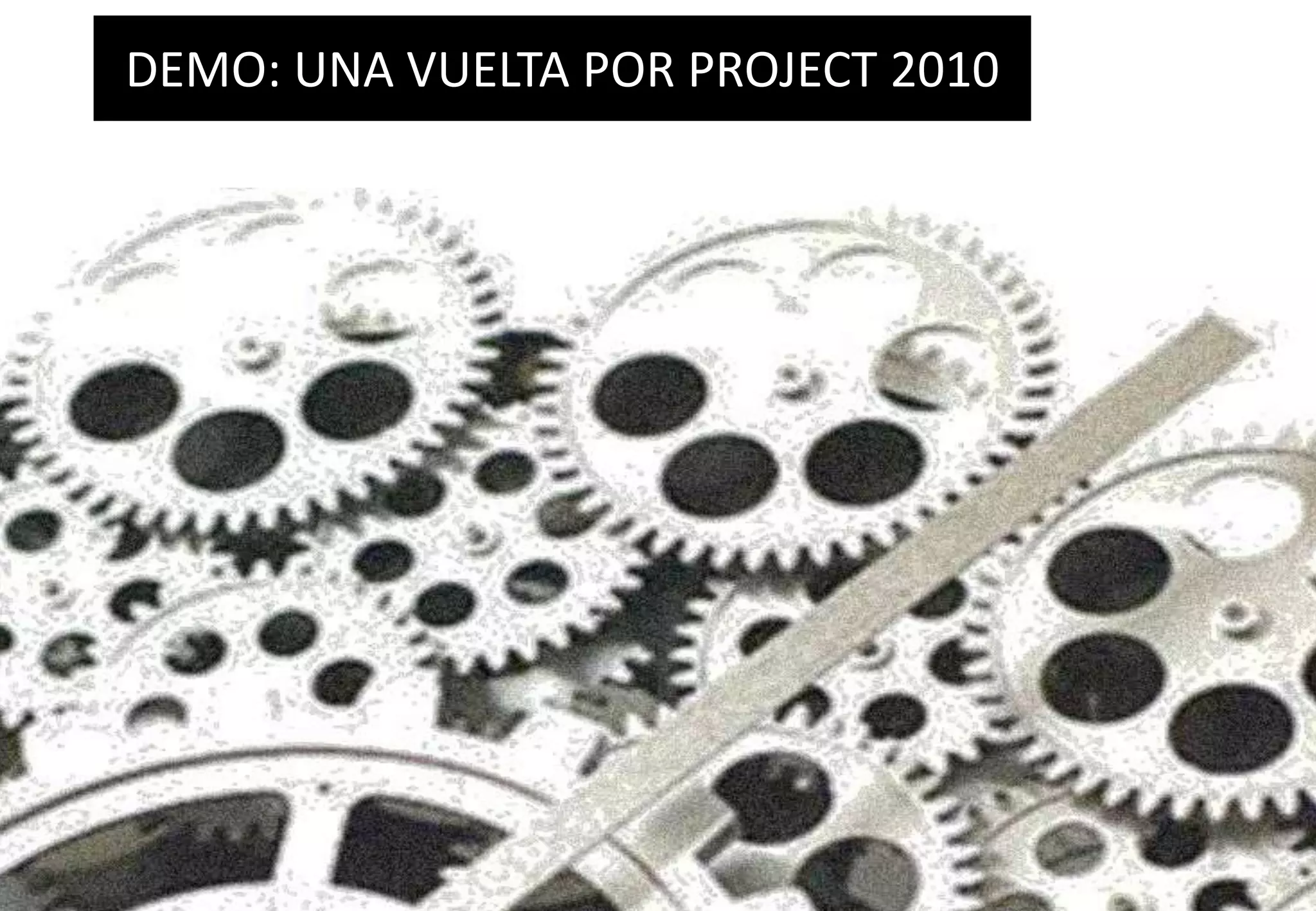 DEMO: UNA VUELTA POR PROJECT 2010