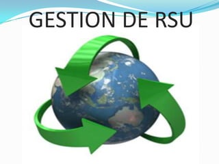 GESTION DE RSU
 