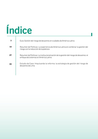 Gestion de riesgo de desastre en ciudades | PDF