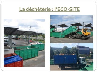La déchèterie : l’ECO-SITE
 