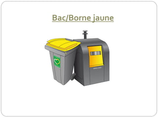 Bac/Borne jaune
 