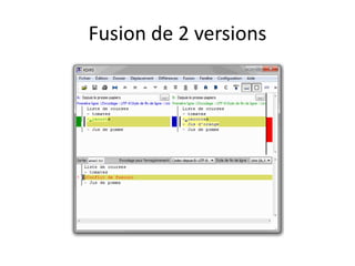 Fusion de 2 versions
 