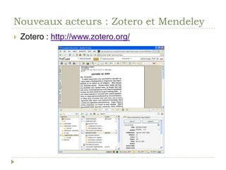 Comparatifs : formatsMicroformats : http://microformats.org/wiki/citation-formats