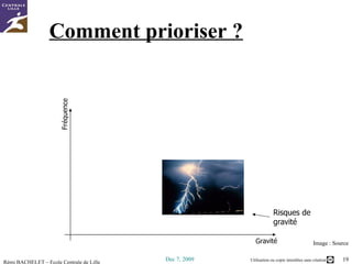 Comment prioriser ? Risques de gravité Fréquence Gravité Image :  Source 