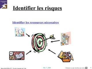 Identifier les risques Identifier les ressources nécessaires 