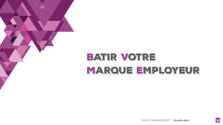 TALENT MANAGEMENT - Christelle Letist 31
BATIR VOTRE
MARQUE EMPLOYEUR
 