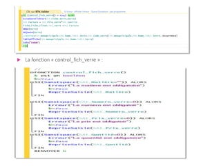  La fonction « control_fich_verre » :
 