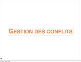 GESTION DES CONFLITS


18
mercredi 26 mai 2010
 