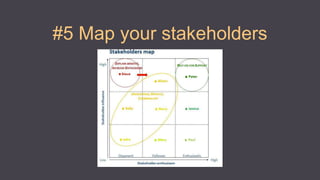 #5 Map your stakeholders
 