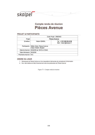 108
Figure 75 - Compte rendu de réunion
 