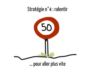 Stratégie n°4 : ralentir
… pour aller plus vite
 