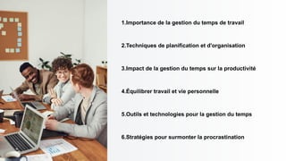 gestion du temps au travail et la gestion des priorités | PPTX