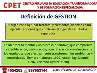Gestion educativa