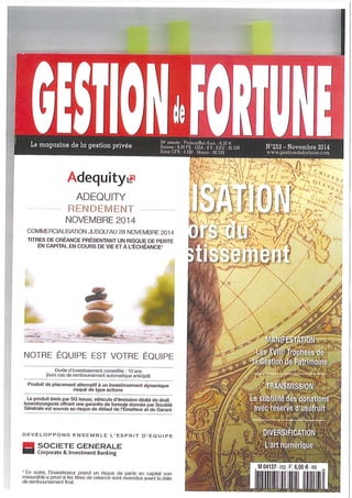 Gestion fortune 11 2014