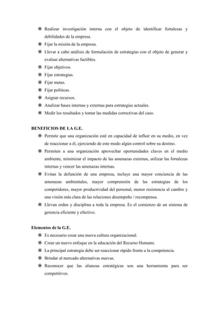 Gestion gerencial en documento word