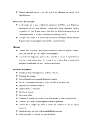 Gestion gerencial en documento word