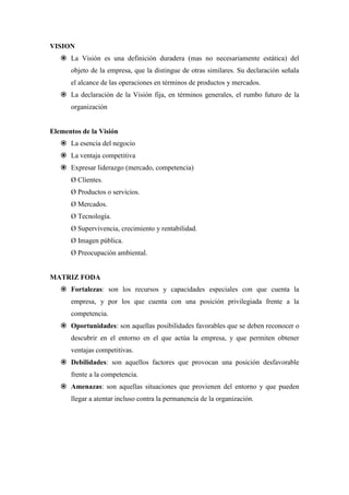 Gestion gerencial en documento word