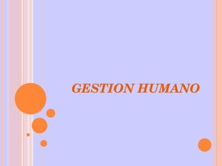 GESTION HUMANO 