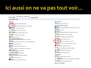 Ici aussi on ne va pas tout voir…