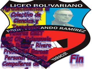 Vídeo sobre Gestión integral  de Riesgos Elaborado  por el colectivo 5to C (Victor,Luis,Josè)