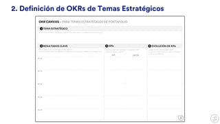 2. Definición de OKRs de Temas Estratégicos
 