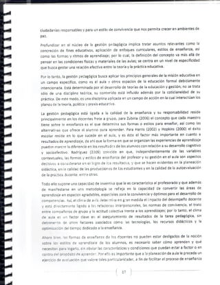 Gestion pedagogica