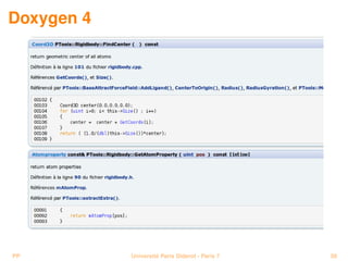 Doxygen 4




PP          Université Paris Diderot - Paris 7   58
 